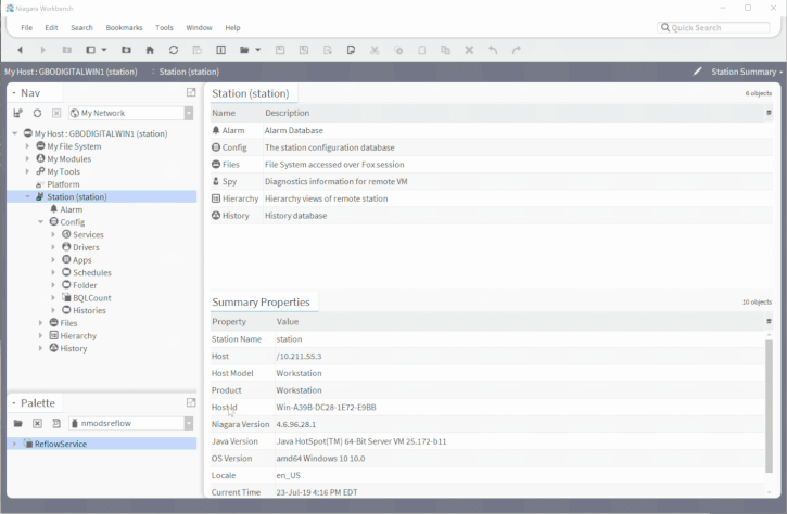 Accessing the Config View in Workbench